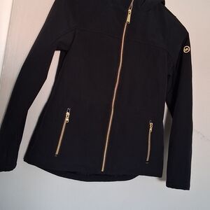 Black Jacket with Gold Accents